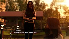 Stunning Long Haired Brunette Discusses Old Days In Taboo Hentai Game