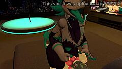 Hey, wanna see this slutty Tasque Manager railed hard by a horny Pokemon in VRChat?