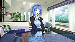 mahiru says, 'i'm masturbating in the garden with my big tits'