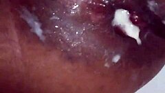 wish it was real cum dripping out my hole anal assfucking masturbation clothes ripped