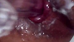 wish it was real cum dripping out my hole anal assfucking masturbation clothes ripped