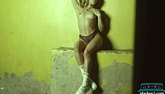 Perfect Big Ass Blonde Centerfold Amelia Playing Basketball And Gets Fully Naked