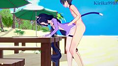 Pecorine, Karyl, dan Yuuki dalam seks creampie intens