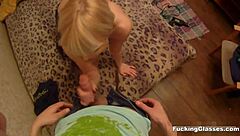 Raw Fuck Session With Snowboard Newbie Kira in Teen 18+ Porn Glasses Action