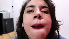 Oldie swallows cum in pajamas before bed