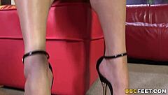 Ever tried a footjob like Sierra Sanders with a huge BBC? She works it hard!