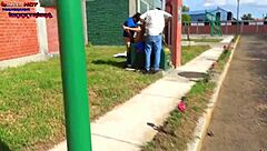 la perra danna hot asks two guys for some street action