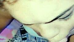 Blonde trans Wanessa Silva greedily sucks the young guy's big cock. Follow her on Instagram wanessa silva1422