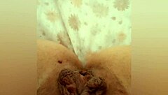 greta goes to the bathroom, farts, then gets sexy under the blanket