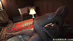 Blonde teen spills secrets on casting couch during arab threesome