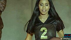 Sexy Black Teen 18+ Doing A Tough Pre Season Gym Workout