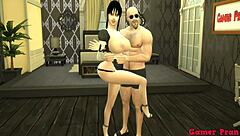 Chichi se emocionálně promění v sexuální otrokyni v Dragon Ball epi 54