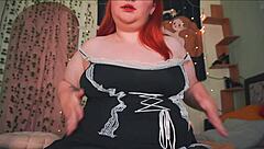 look at these chubby oiled tits on webcam