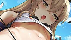 shimakaze wants to make you her slave in this hentai story
