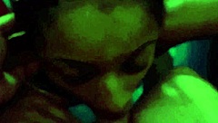 In the motel pool getting that blowjob from the sexy black woman