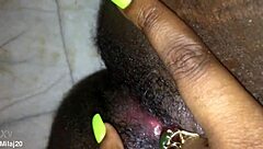 Fingering My Tight Black Pussy with Intense Pleasure.