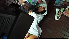 Jayden Jaymes Plays with Her Big Tits and Pussy