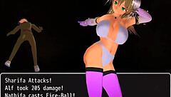 Ik kan niet geloven dat ik deze girl b-hero scène met Sharifa kijk, zo anime en hentai geil