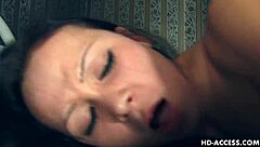 i watched this skinny babe give her ass for a drill