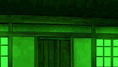 Sister Sucks Through Wall Hole!