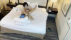 tattoed beauty gives blowjob to petite 18+ with sucking