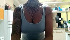 Naughty Wife Washes Dishes Showing Big Tits And Ass POV Husband Can't Resist Fucking Her Close Up