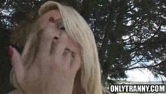 Watch Shemale Samara Demacedo Jerking Off Outdoors?