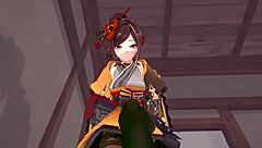 Chiori Gives INTENSE BLOWJOB in Genshin Impact POV.
