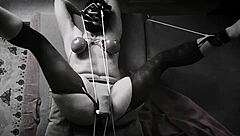 Obeygirl, bound and masturbating to orgasm.