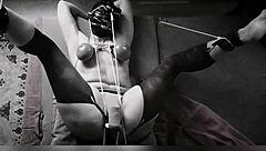 Obeygirl, bound and masturbating to orgasm.