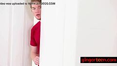 busty ginger teen 18+ fucked in doggy