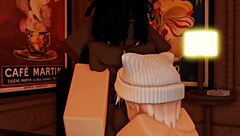 New Year Session with Sexy Black Slut Taking Bareback Big Cock Hard