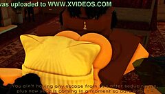 New Year Session with Sexy Black Slut Taking Bareback Big Cock Hard