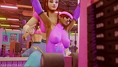 Hey, check out this lesbian training session! 😘