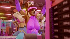 Hey, check out this lesbian training session! 😘