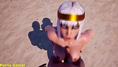 탄카가 모든 남자들에게 블로잡하고 사정