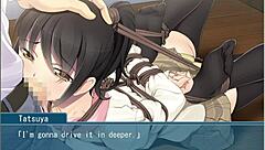 I’m getting punished by my teacher in Ojou-sama’s lesson part 1. These extracurricular games leave me bound and helpless.