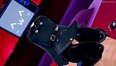 TV woman has fun playing in the love hotel