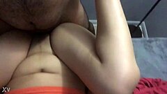 latina couple in homemade amateur fucking scene