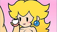 paper peach hand job animation by peachypop34 is so fun 😊