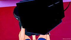 TV woman has fun playing in the love hotel