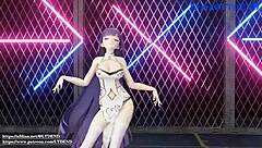 Raiden Mei in Chinese Dress Shakes Her Sexy Curves