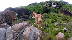 Walk With Them In Public Outdoors With Big Natural Tits