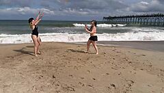 Lovely Ladies Enjoy Beach Photoshoot With Bikinis