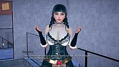 polyturnon 4 with curvy tits and cute outfit