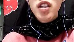 Gays share messages in asian japanese context