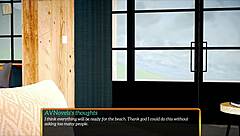 My new family playing a game together