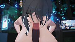 ruan mei gets naughty in this steamy hentai clip tonight