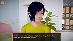 My new family playing a game together