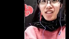 Gays share messages in asian japanese context